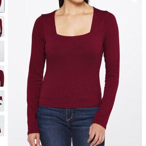 Nine Britton Red Knit Blouse - NWT XL